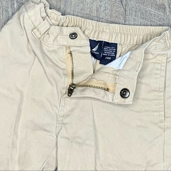 Nautica 24 months tan khaki pants pockets elastic - Picture 3 of 4